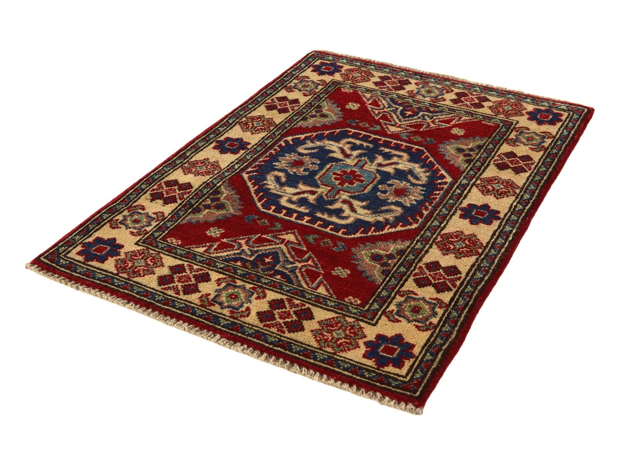 2' 1 x 3' Hand Knotted Kazak Rug