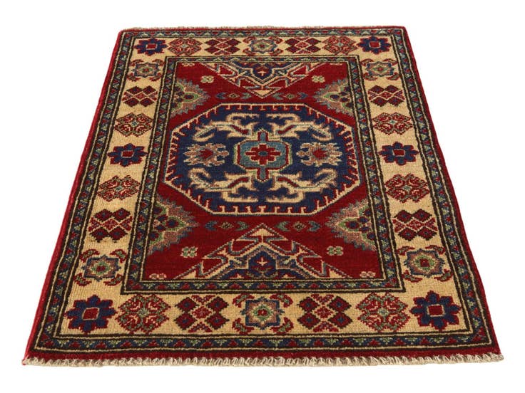 Detail image of 2' 1 x 3' Hand Knotted Kazak Rug