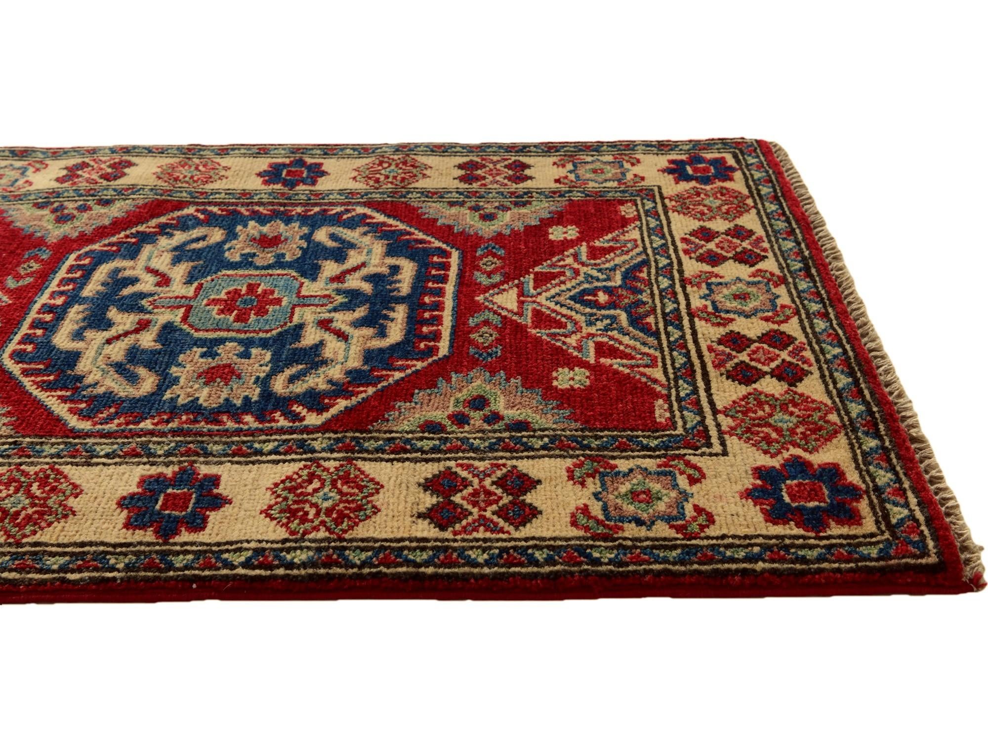 2' 1 x 3' Hand Knotted Kazak Rug
