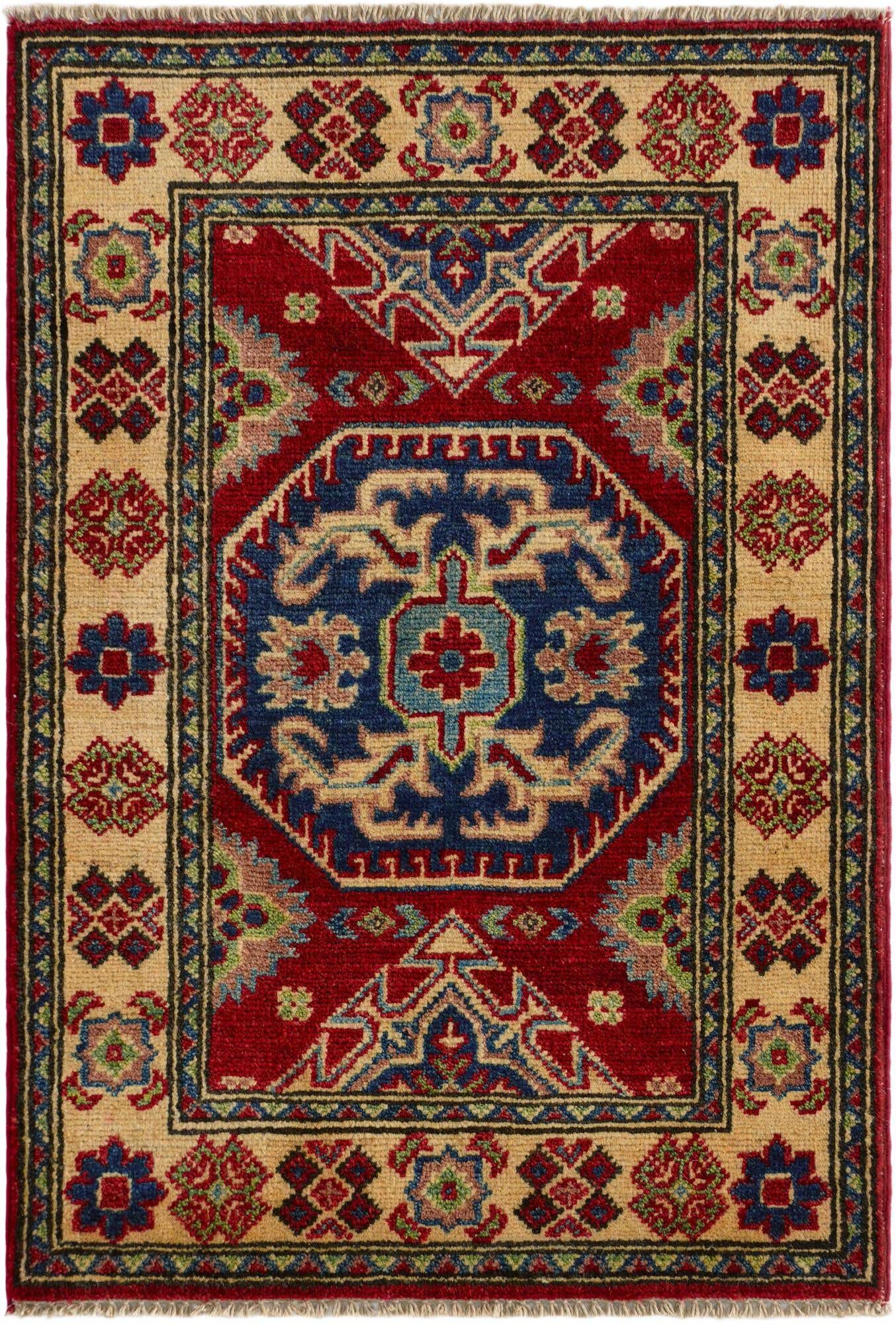 2' 1 x 3' Hand Knotted Kazak Rug