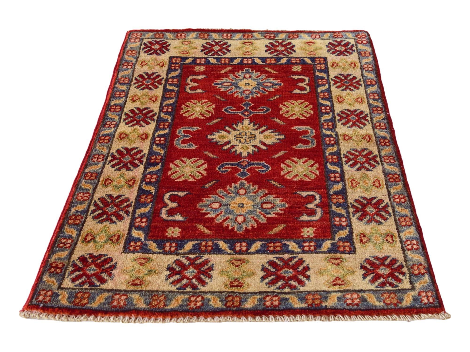 2' 1 x 3' Hand Knotted Kazak Rug
