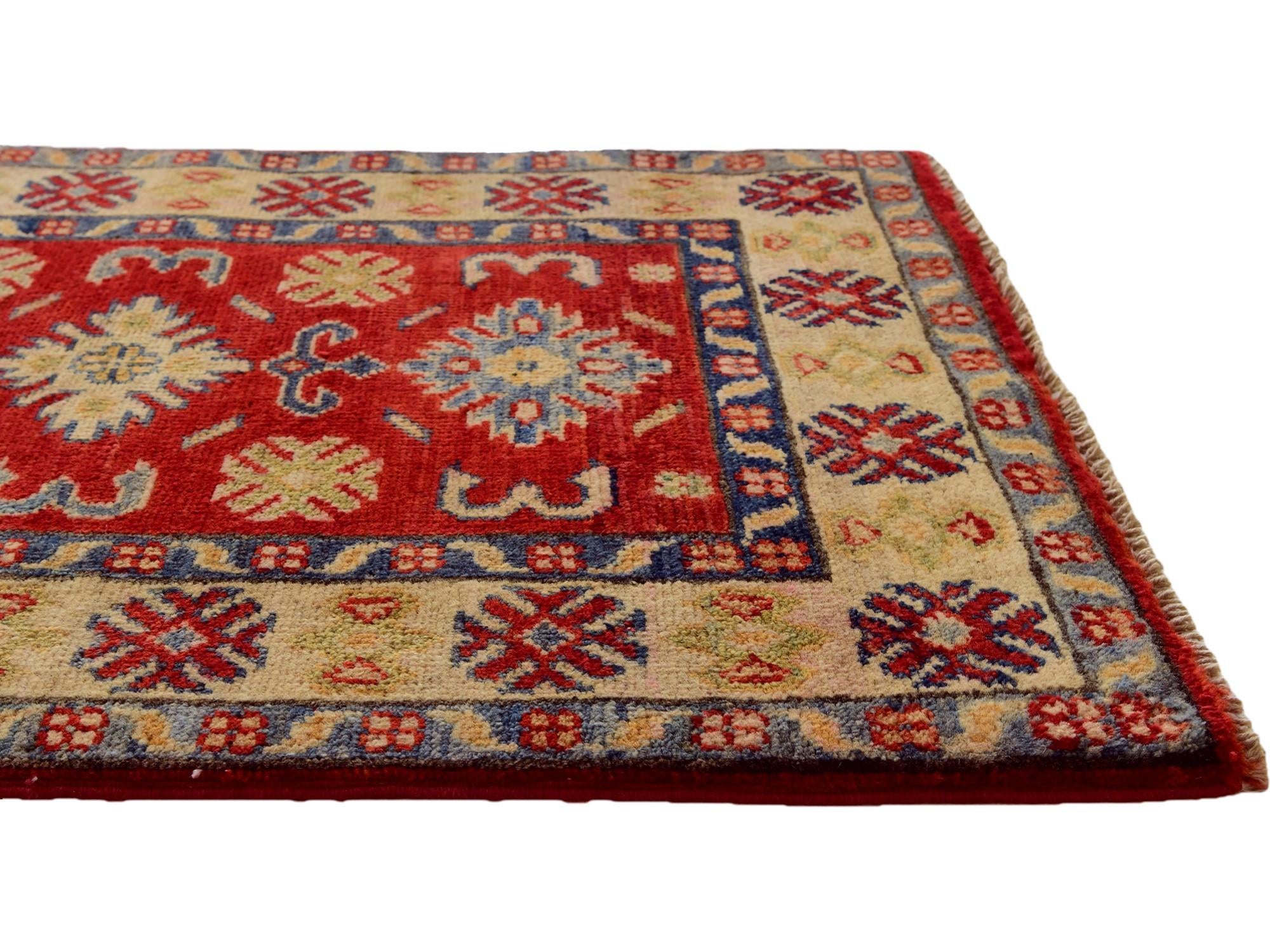 2' 1 x 3' Hand Knotted Kazak Rug