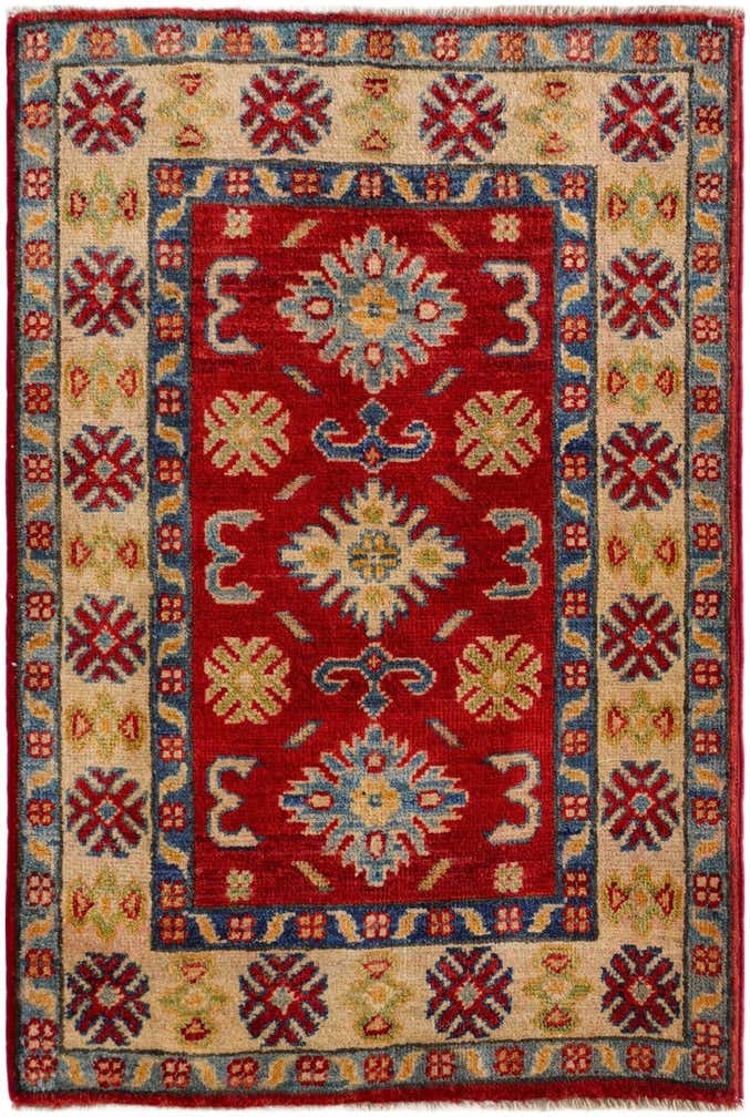 2' 1 x 3' Hand Knotted Kazak Rug