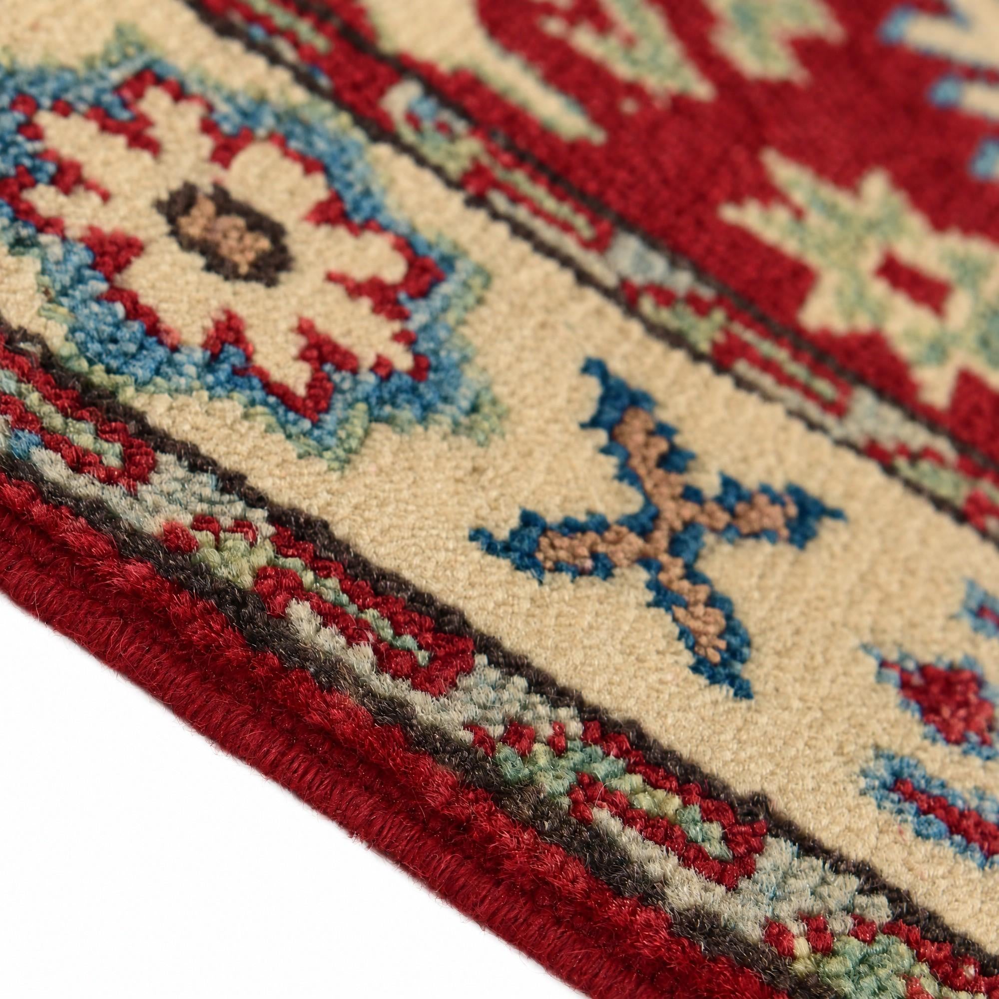 Detail image 8 of 12: 2' 1 x 2' 10 Hand Knotted Kazak Rug