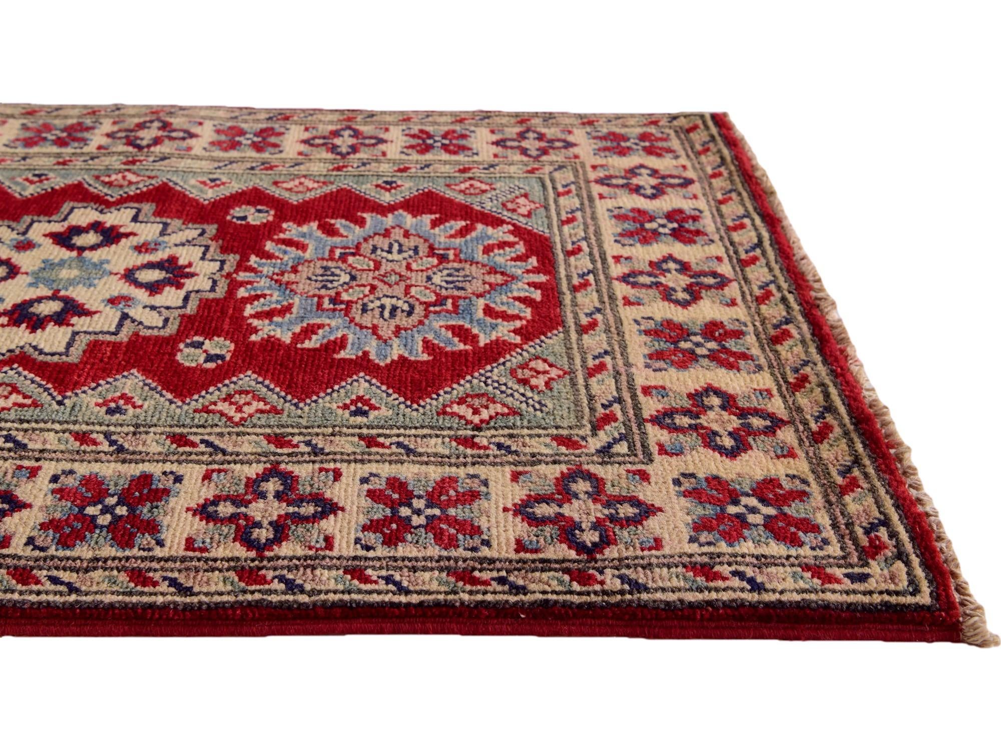 2' x 3' Hand Knotted Kazak Rug