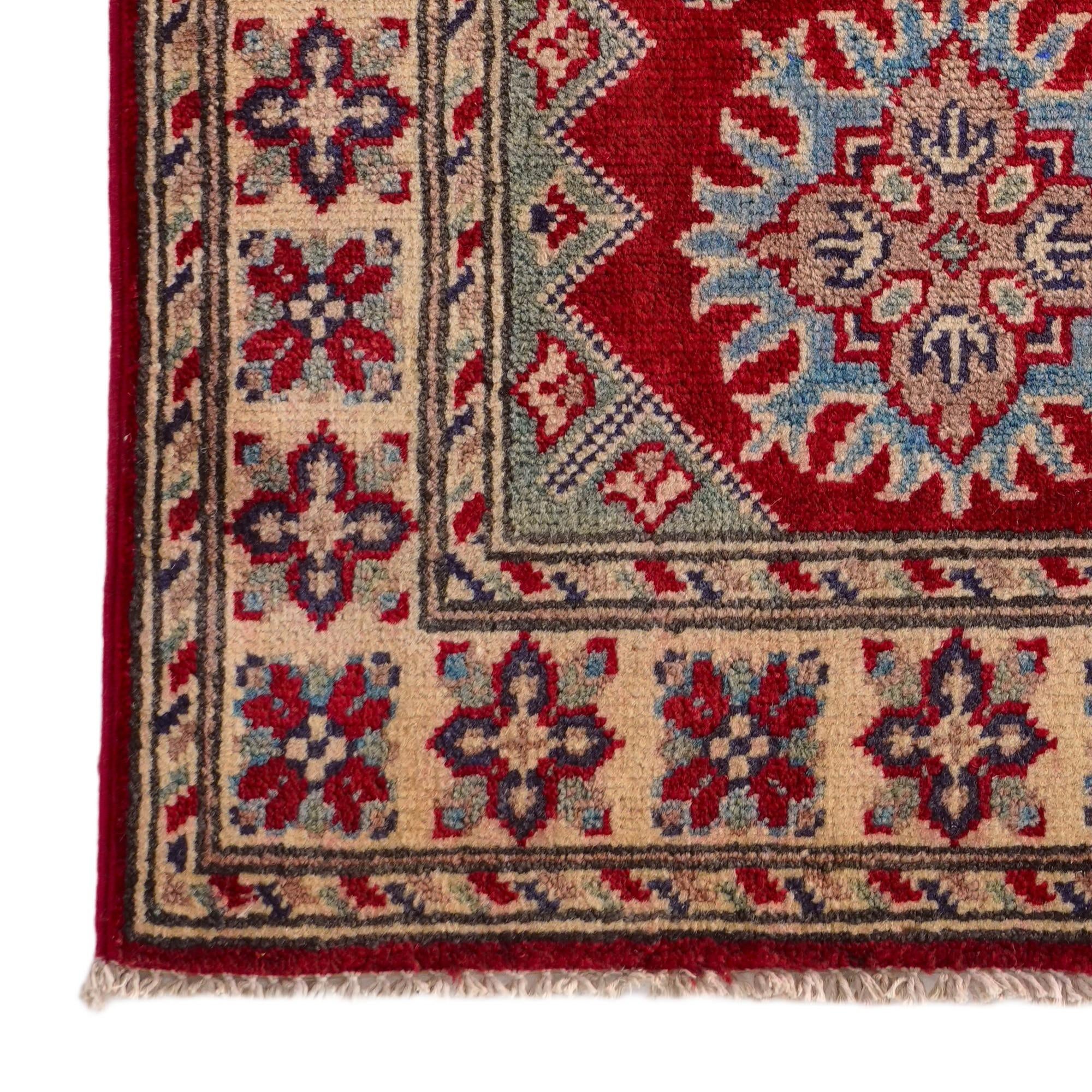 2' x 3' Hand Knotted Kazak Rug