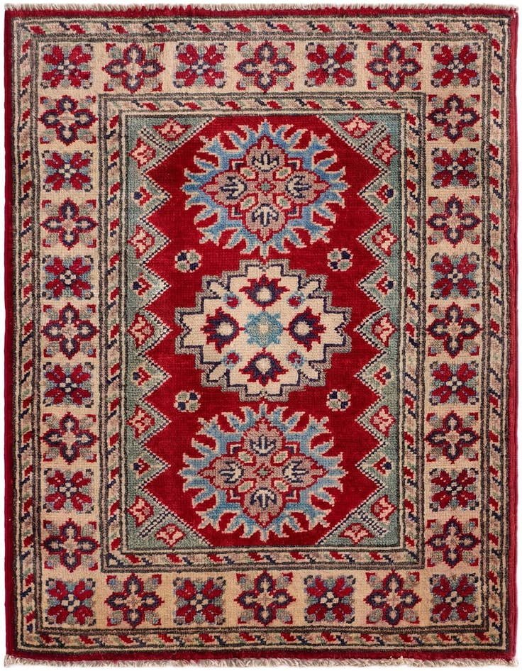 Detail image of 2' x 3' Hand Knotted Kazak Rug
