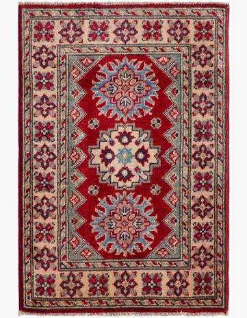 2' x 3' Hand Knotted Kazak Rug