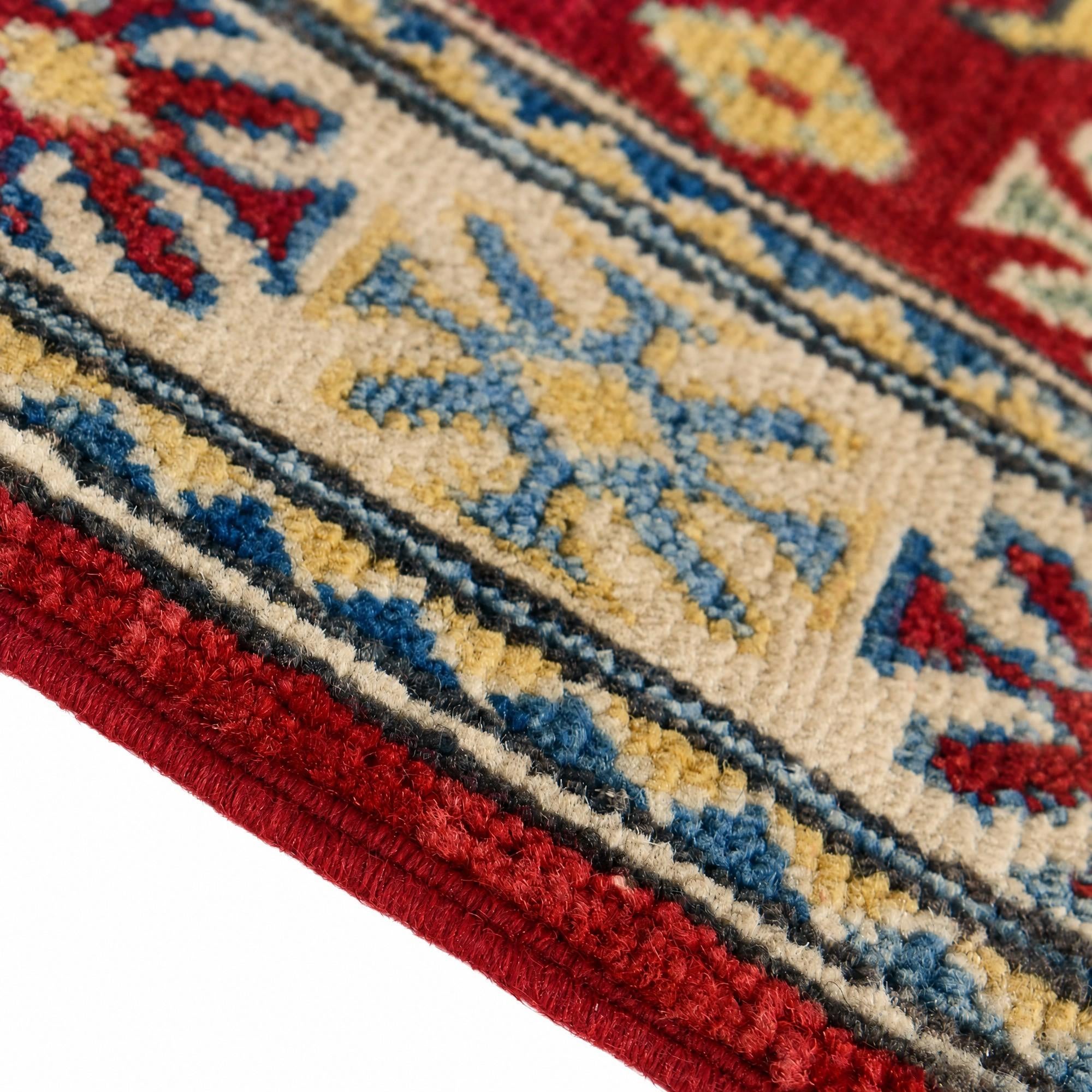 Detail image 8 of 12: 2' 1 x 3' 1 Hand Knotted Kazak Rug