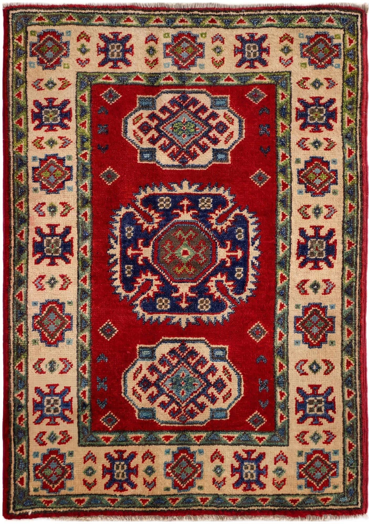 2' 2 x 3' 1 Hand Knotted Kazak Rug