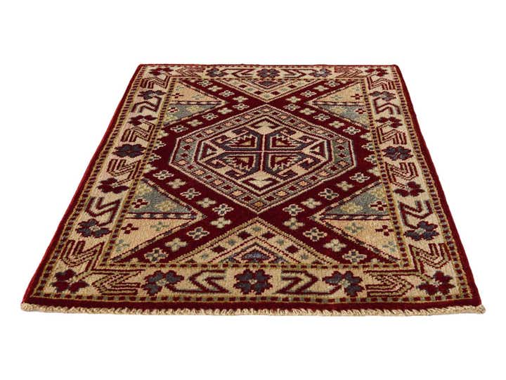 2' 1 x 3' Hand Knotted Kazak Rug