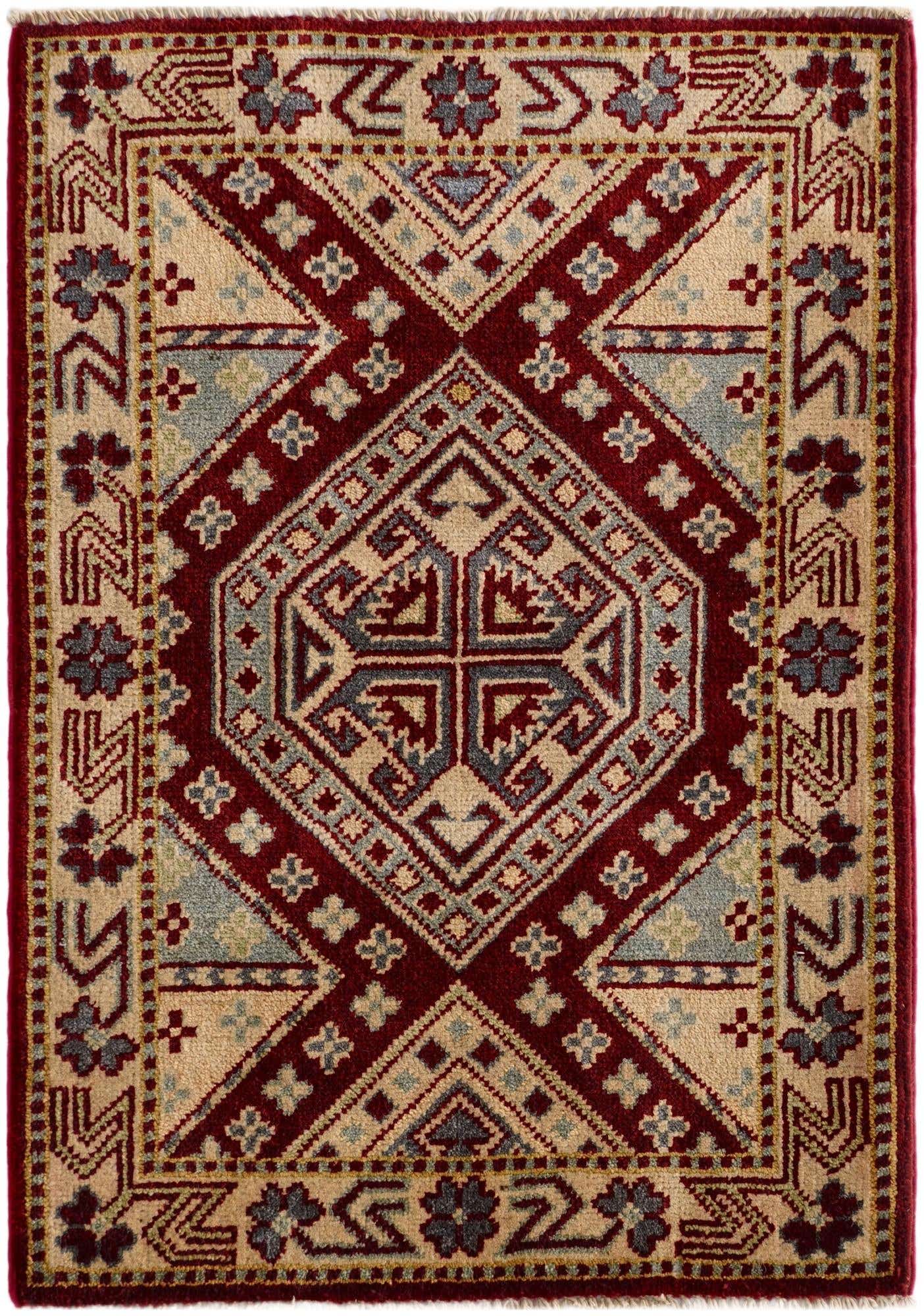 2' 1 x 3' Hand Knotted Kazak Rug