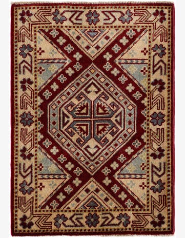 2' 1 x 3' Hand Knotted Kazak Rug