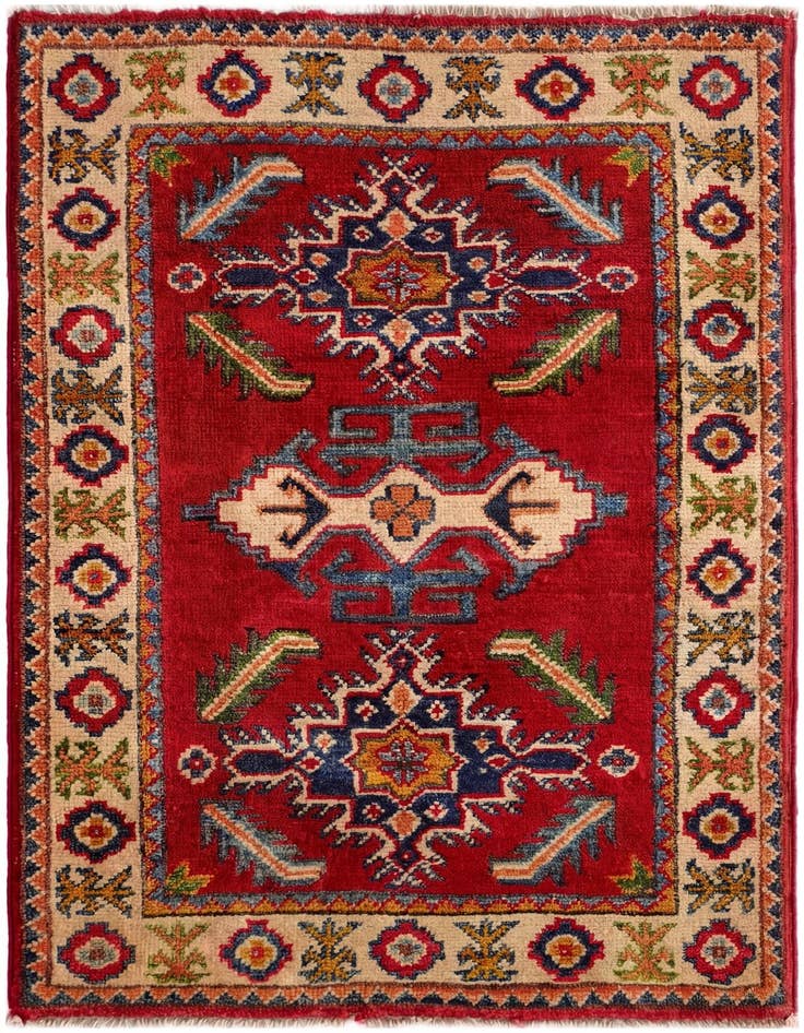 Detail image of 2' x 3' Hand Knotted Kazak Rug