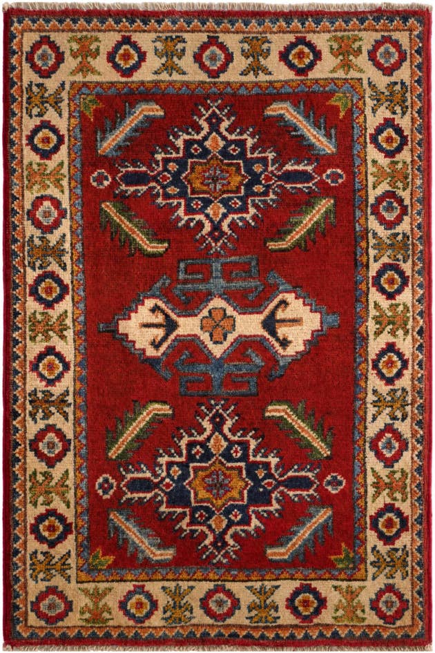 Detail image of 2' x 3' Hand Knotted Kazak Rug