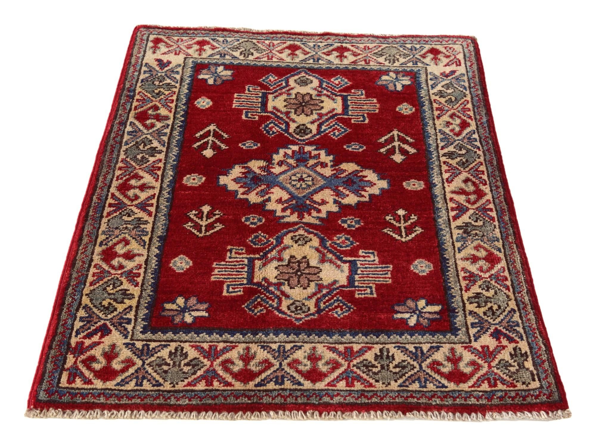 2' 1 x 2' 10 Hand Knotted Kazak Rug