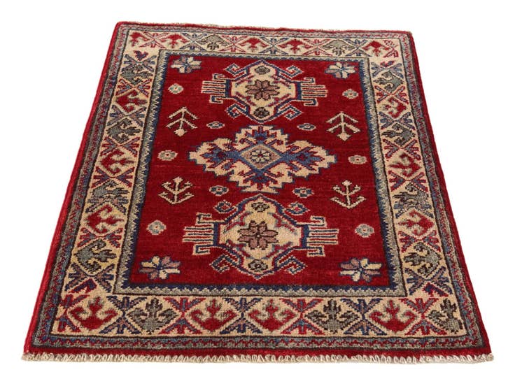 Detail image of 2' 1 x 2' 10 Hand Knotted Kazak Rug