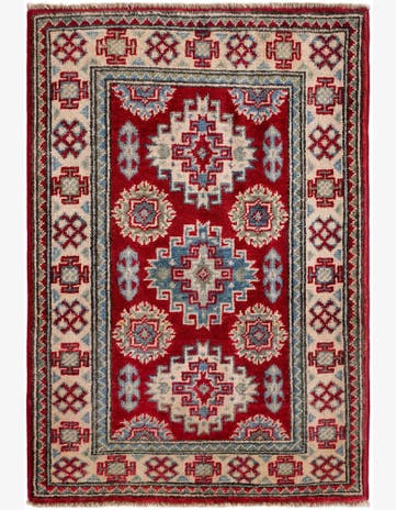 2' 1 x 3' Hand Knotted Kazak Rug
