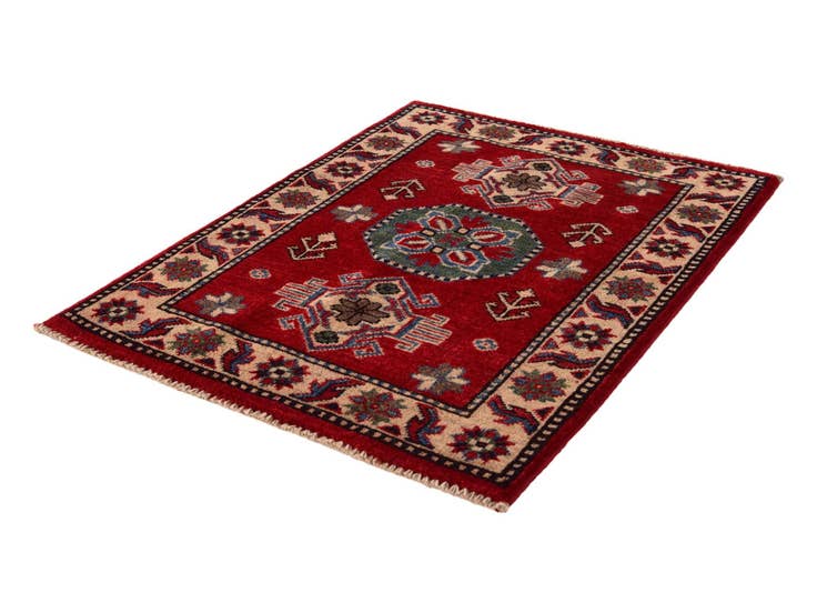 Detail image of 2' 1 x 2' 11 Hand Knotted Kazak Rug