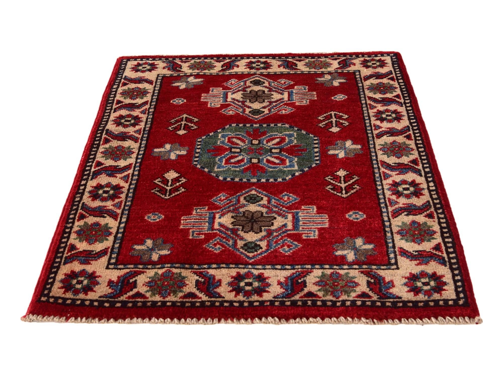 2' 1 x 2' 11 Hand Knotted Kazak Rug