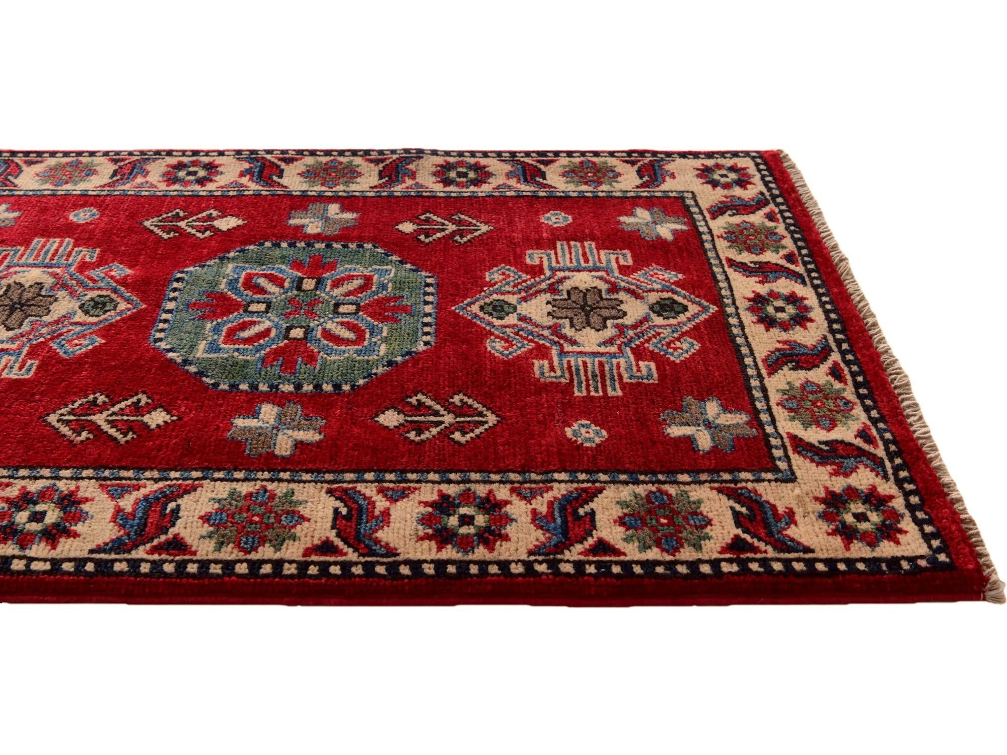 2' 1 x 2' 11 Hand Knotted Kazak Rug