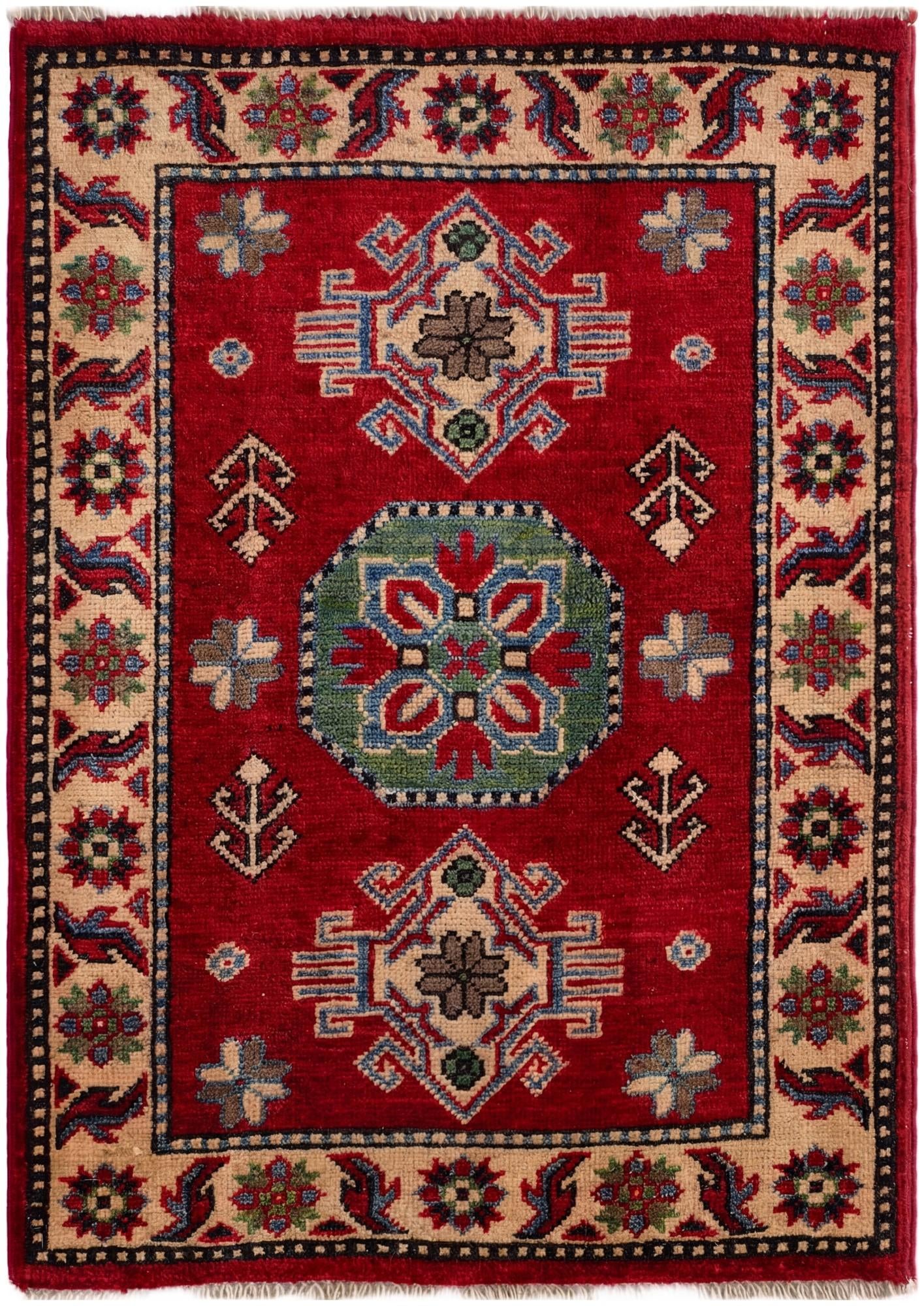 2' 1 x 2' 11 Hand Knotted Kazak Rug