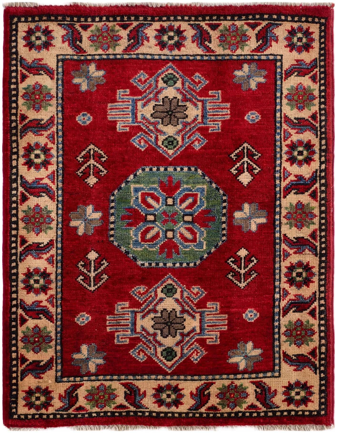 2' 1 x 2' 11 Hand Knotted Kazak Rug