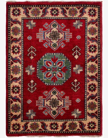 2' 1 x 2' 11 Hand Knotted Kazak Rug