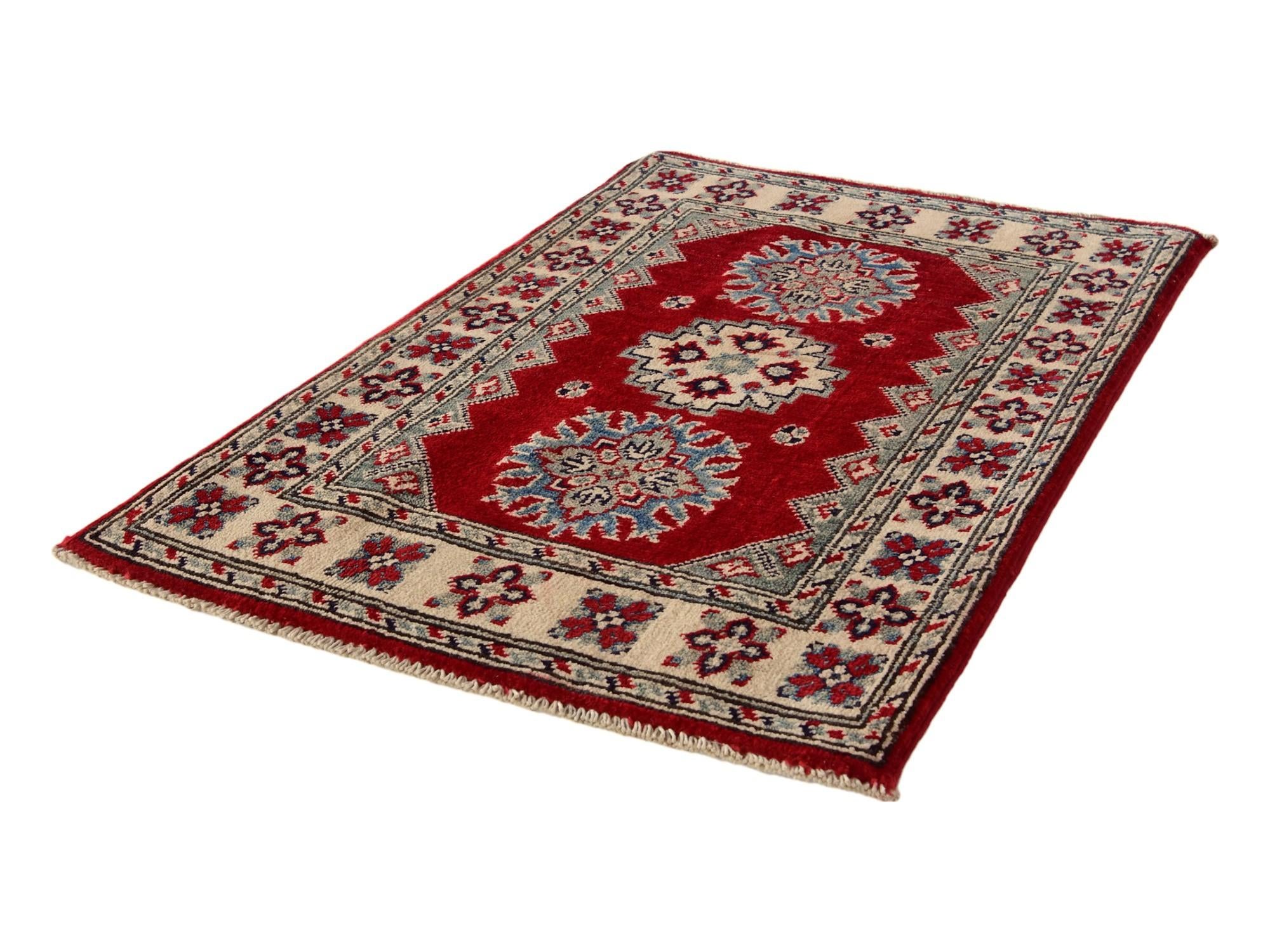 2' x 3' 1 Hand Knotted Kazak Rug