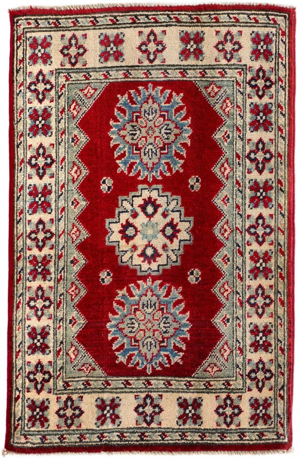 Detail image of 2' x 3' 1 Hand Knotted Kazak Rug