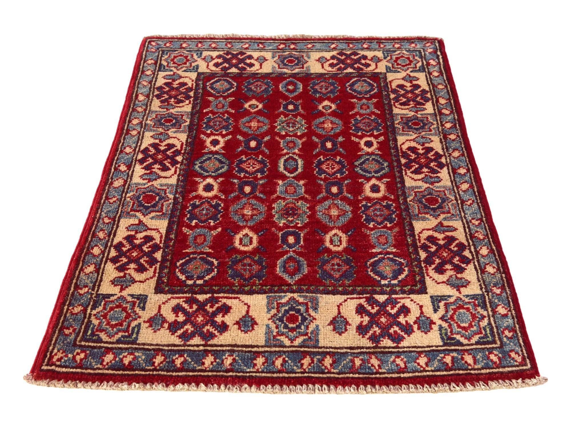 2' x 3' Hand Knotted Kazak Rug