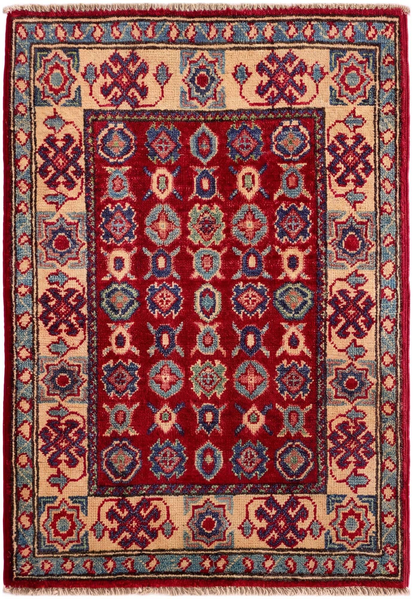 2' x 3' Hand Knotted Kazak Rug