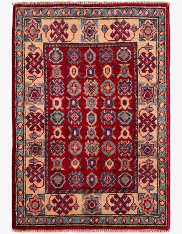 2' x 3' Hand Knotted Kazak Rug