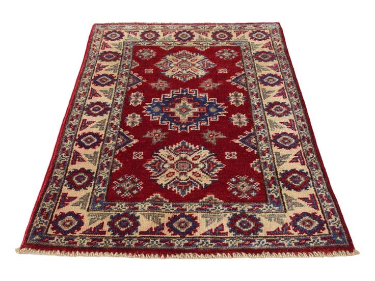 Detail image of 1' 11 x 2' 11 Hand Knotted Kazak Rug