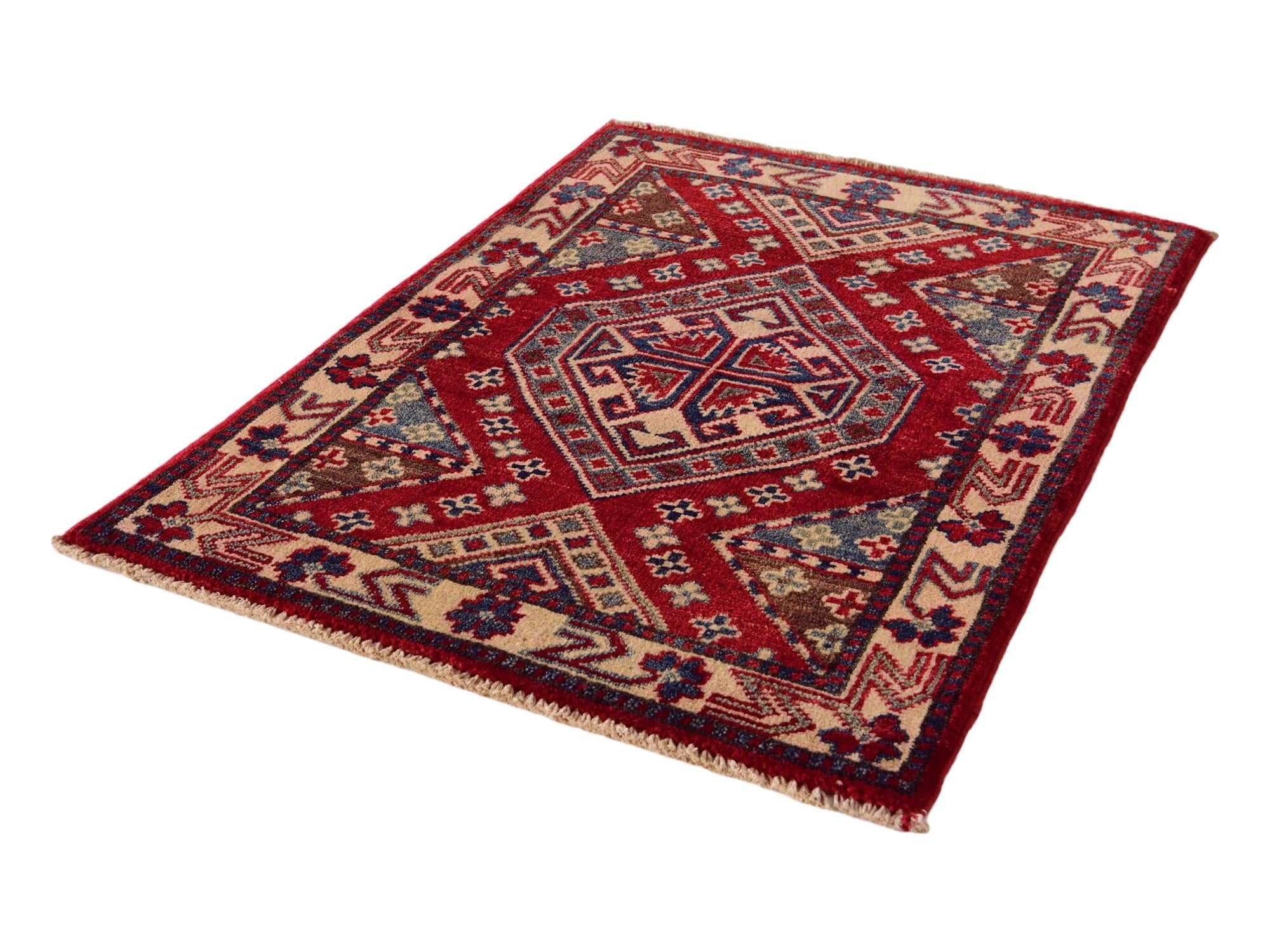 2' x 2' 8 Hand Knotted Kazak Rug