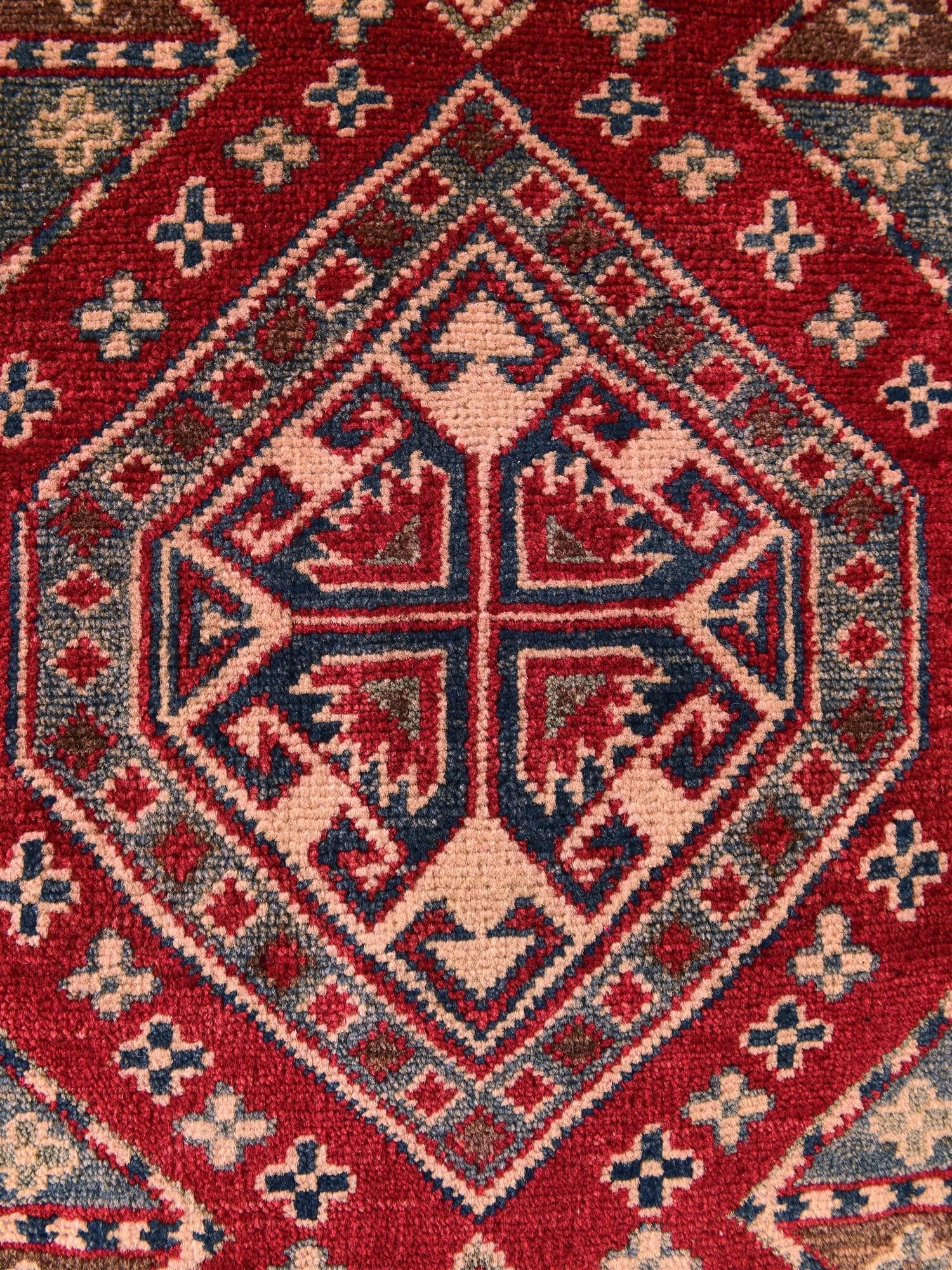 2' x 2' 8 Hand Knotted Kazak Rug