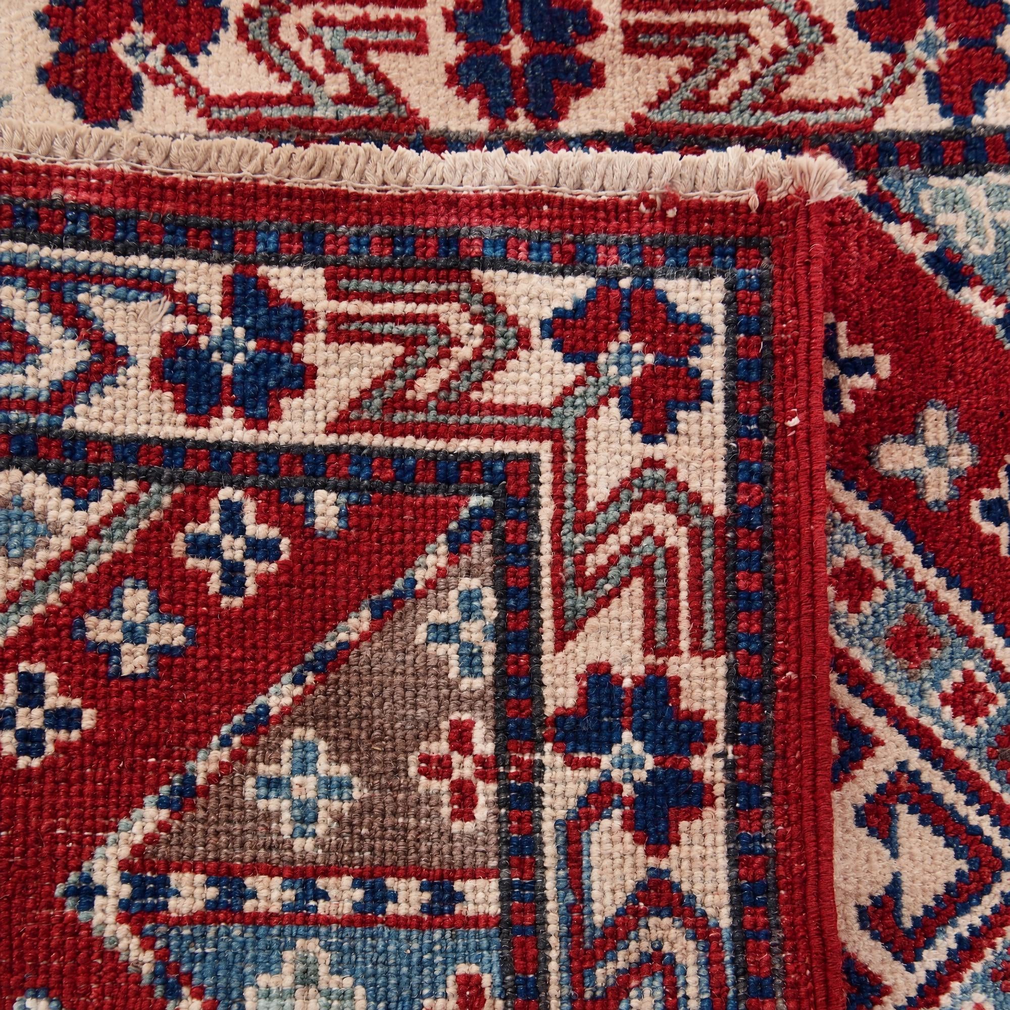 60cm x 80cm Hand Knotted Kazak Rug