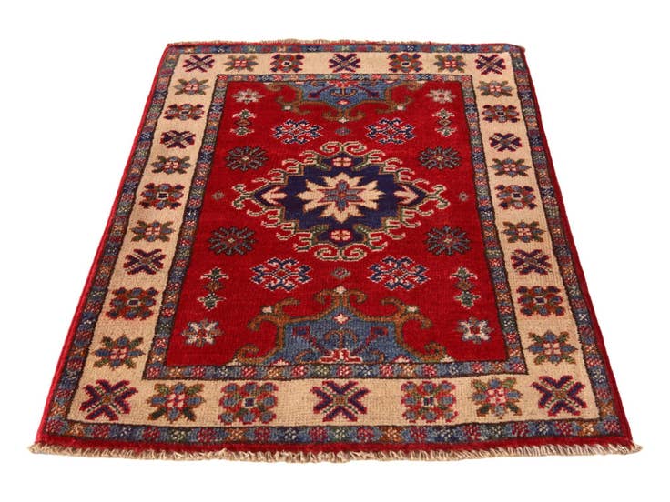 Detail image of 2' x 3' 1 Hand Knotted Kazak Rug