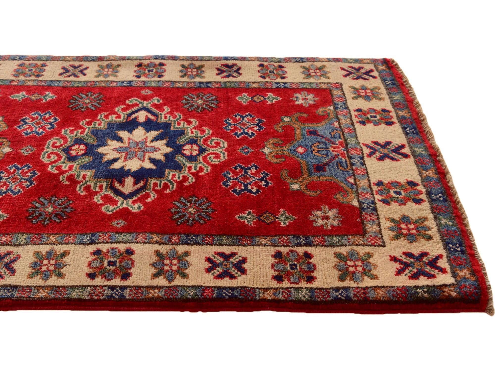 2' x 3' 1 Hand Knotted Kazak Rug