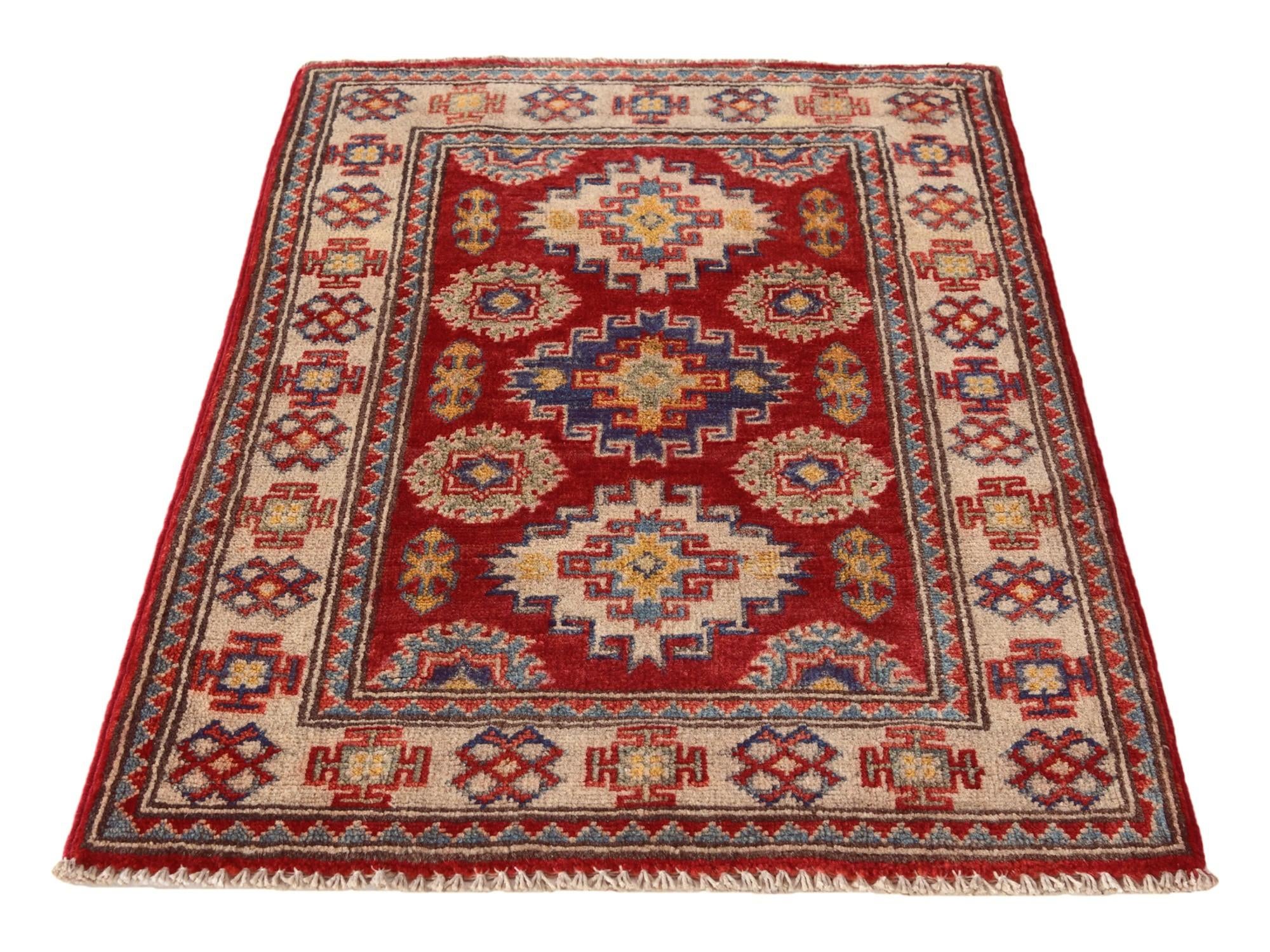 2' 1 x 3' Hand Knotted Kazak Rug