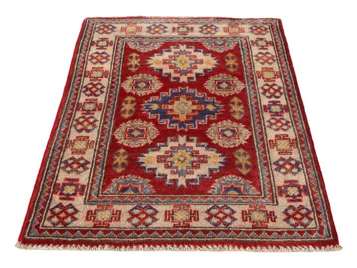 2' 1 x 3' Hand Knotted Kazak Rug