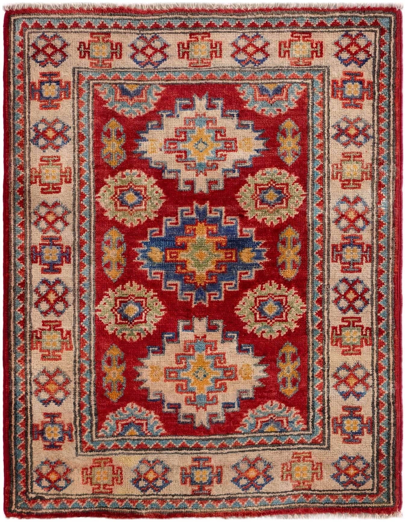 2' 1 x 3' Hand Knotted Kazak Rug