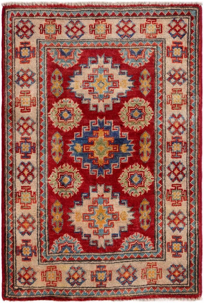 2' 1 x 3' Hand Knotted Kazak Rug