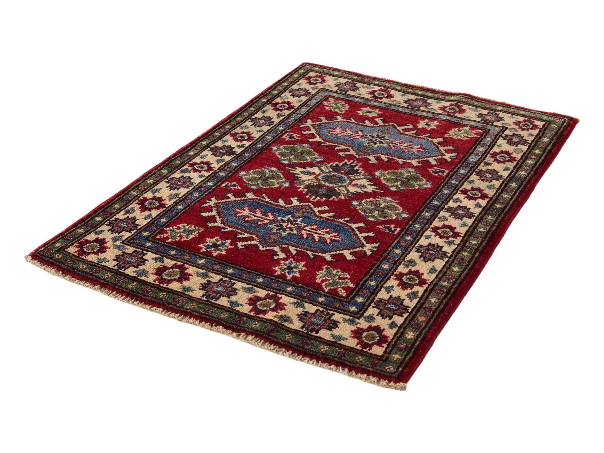 2' x 2' 11 Hand Knotted Kazak Rug