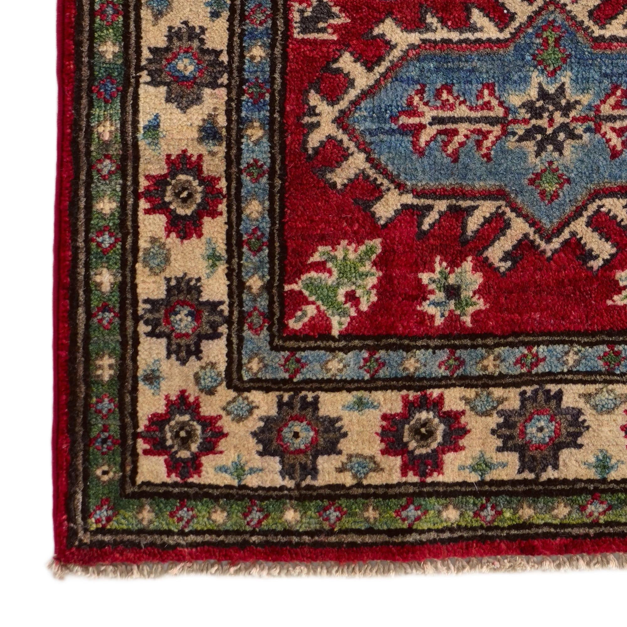 2' x 2' 11 Hand Knotted Kazak Rug