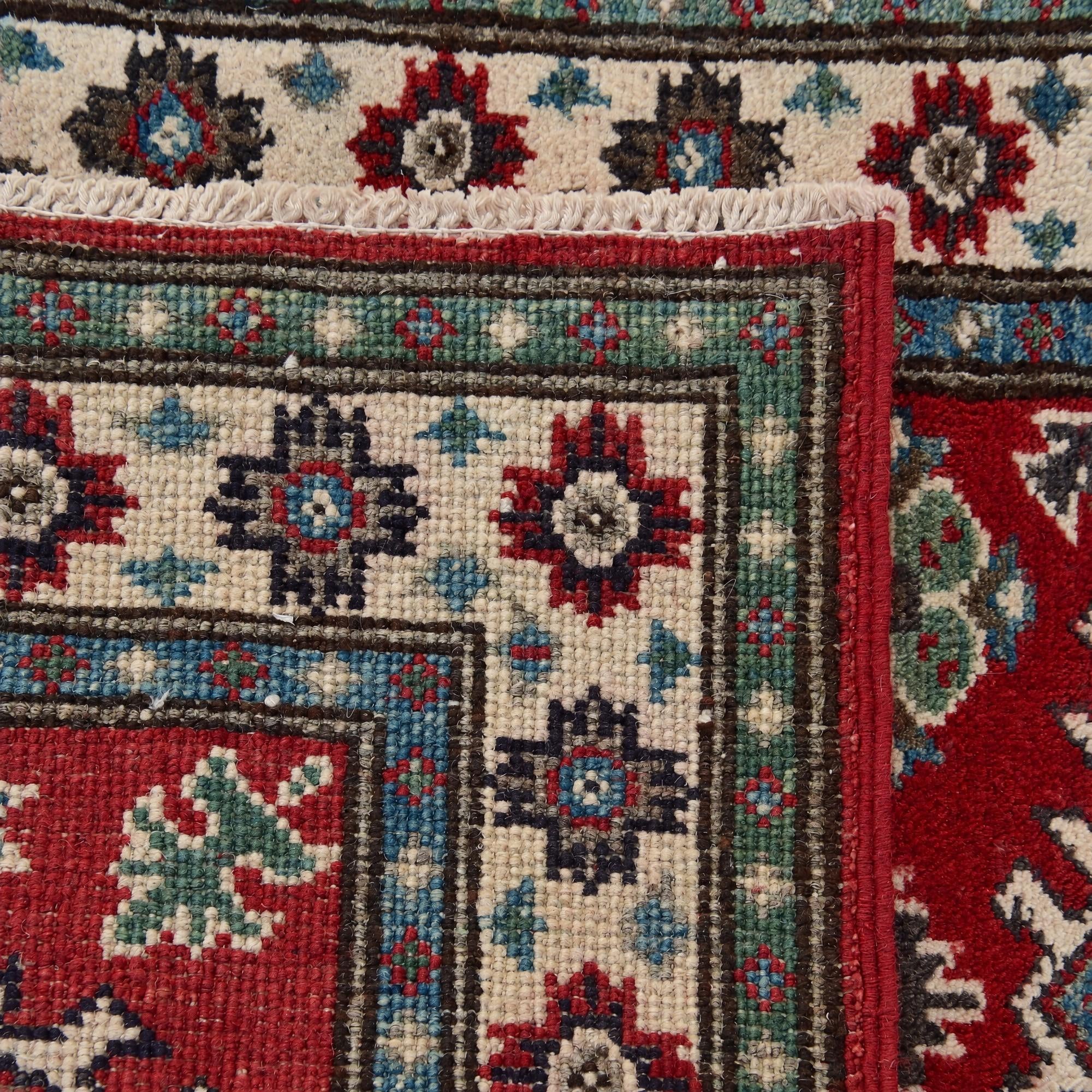 60cm x 90cm Hand Knotted Kazak Rug
