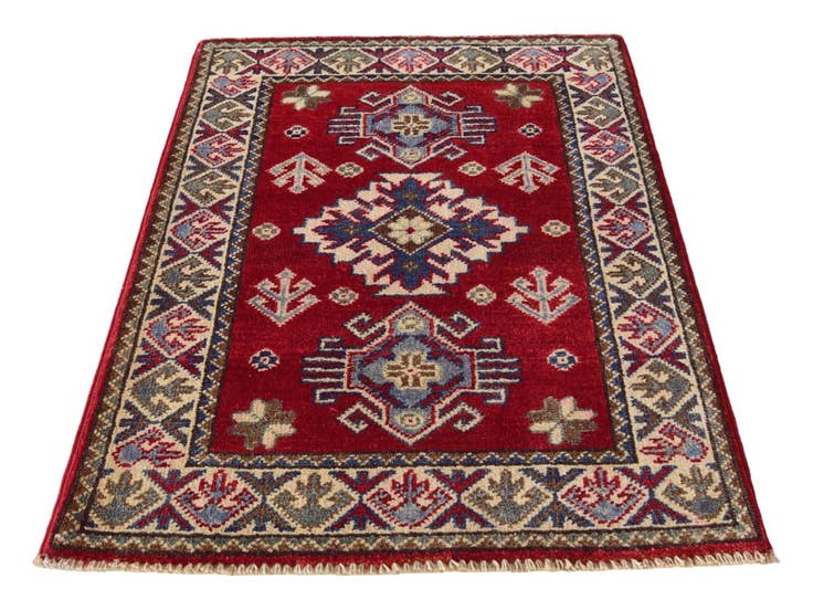 Detail image of 2' x 3' Hand Knotted Kazak Rug