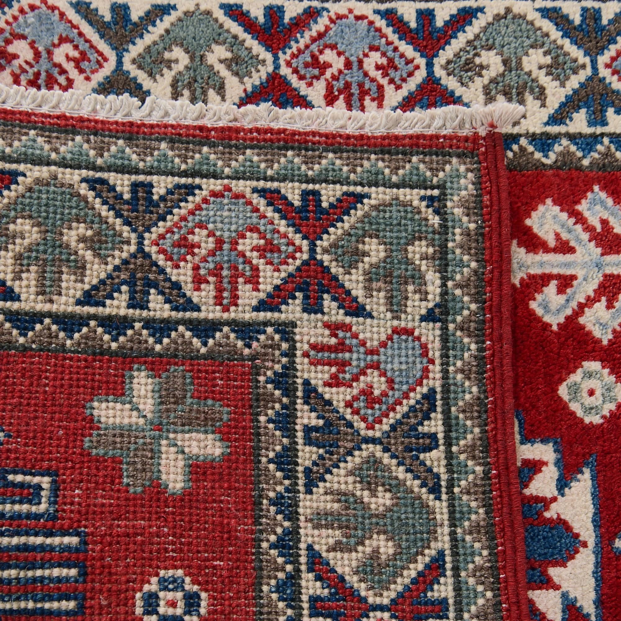 Detail image 12 of 12: 2' x 3' Hand Knotted Kazak Rug