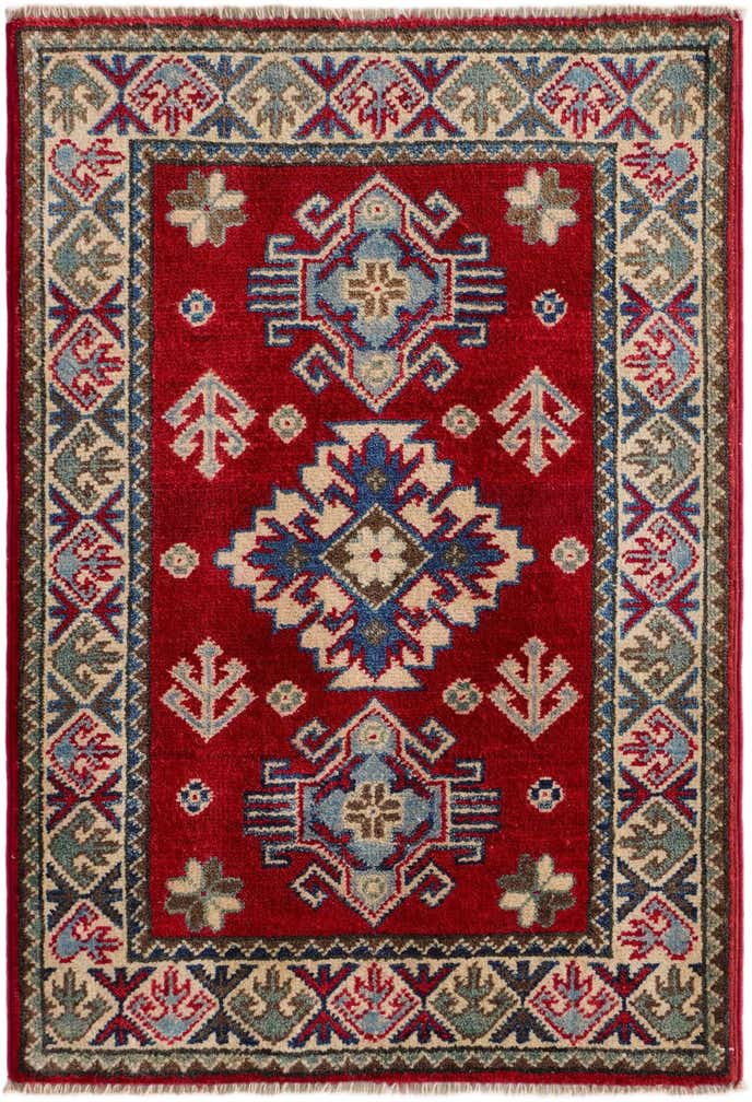 2' x 3' Hand Knotted Kazak Rug