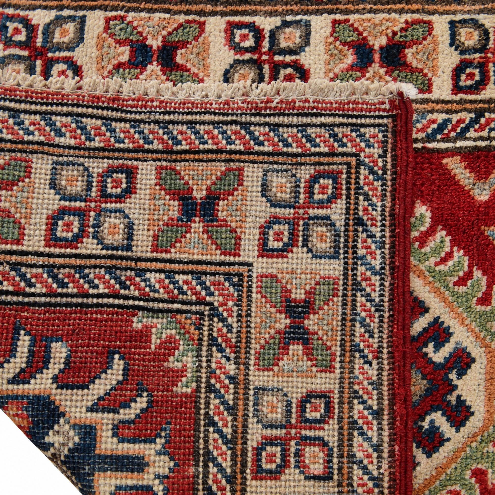 60cm x 90cm Hand Knotted Kazak Rug